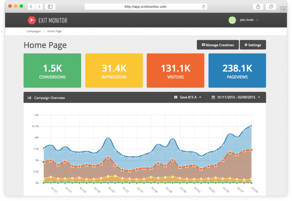 screenshot of Exit Monitor